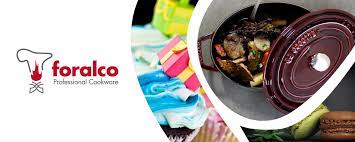 Pentole Foralco professionali con cibo cucinato.