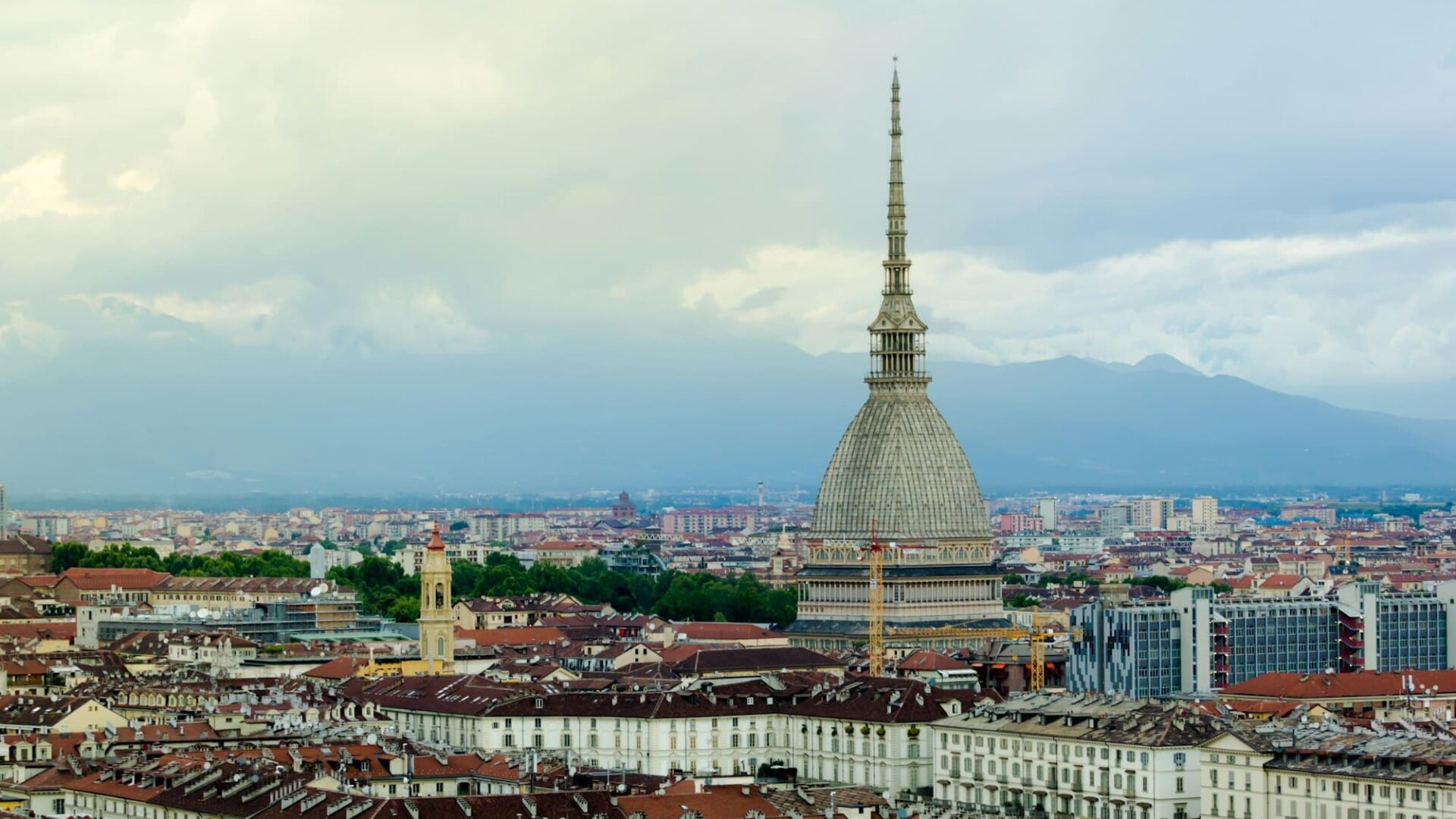 Torino (Turin, Italy): cityscape at sunrise