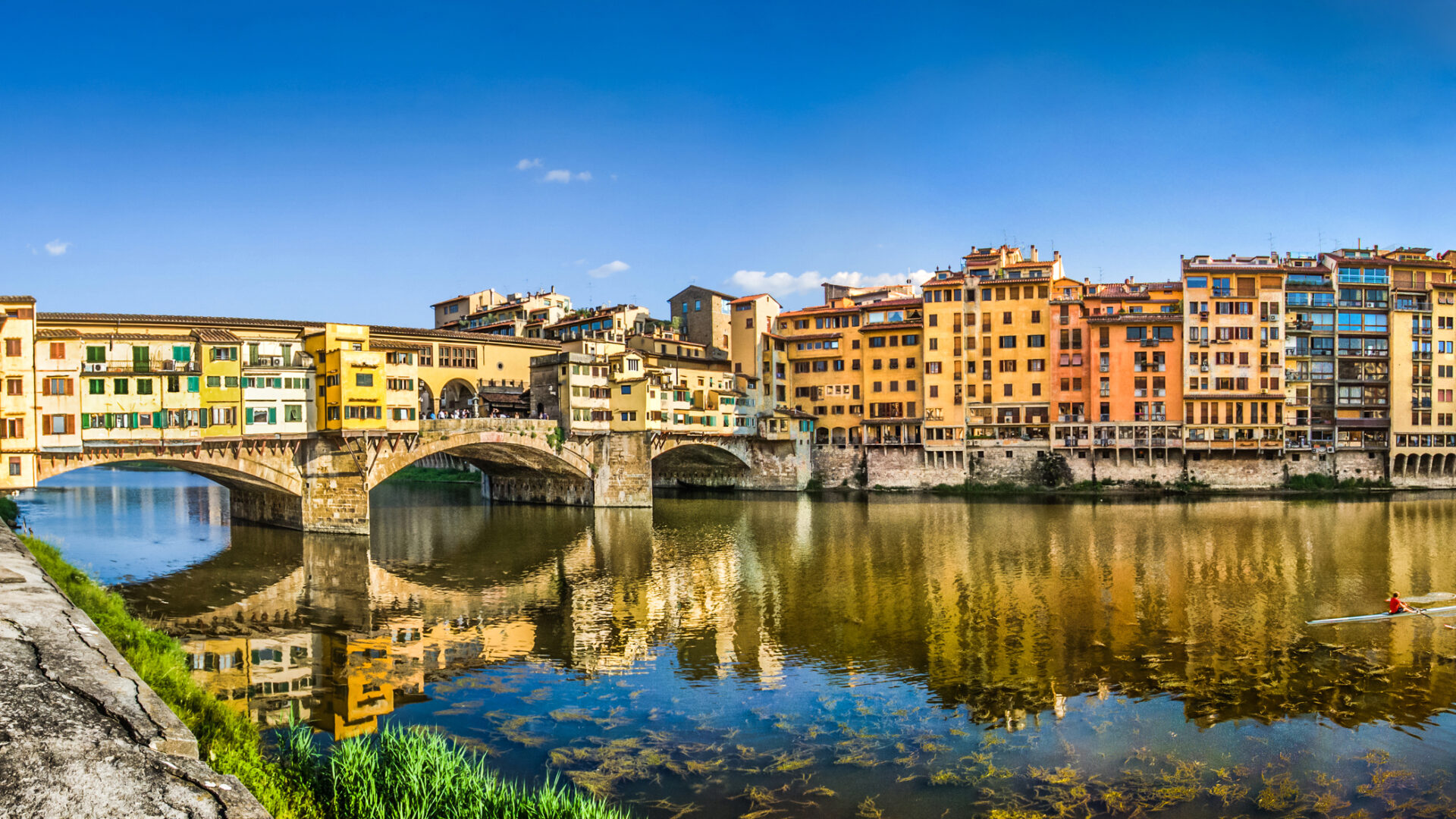 Panoramica di Ponte Vecchio a Firenze