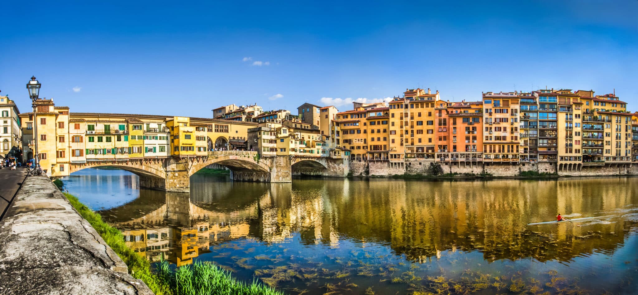 Panoramica di Ponte Vecchio a Firenze