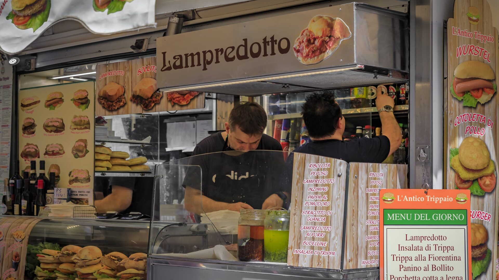 lampredotto,cucina fiorentina,street food Firenze,trippa,ricetta lampredotto