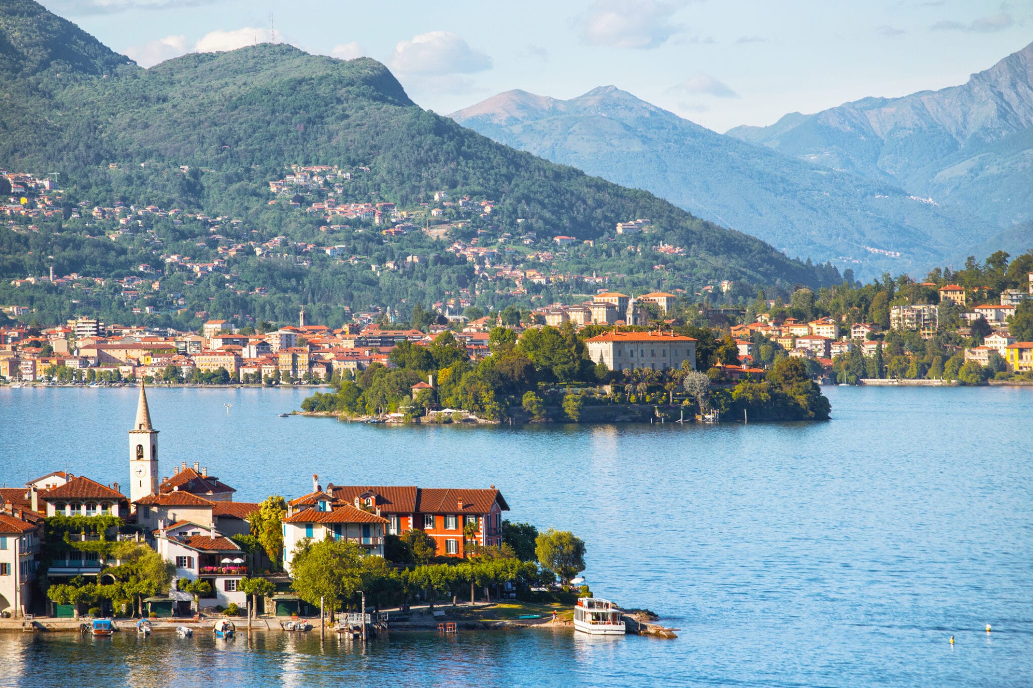 Panorama di Isola Bella sul Lago Maggiore.
