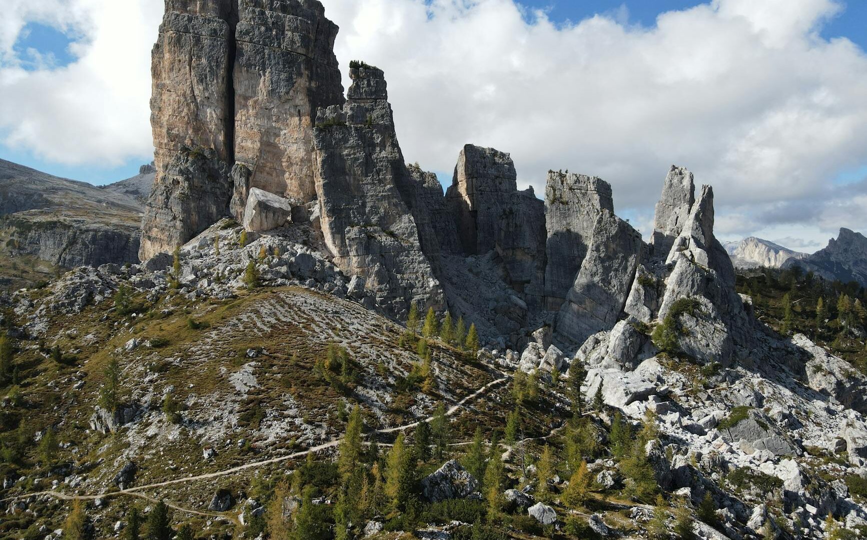 Formazioni rocciose caratteristiche nelle Dolomiti italiane