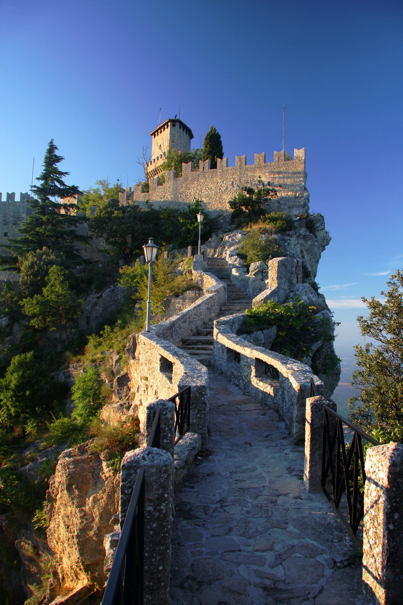 San Marino, castello. Rocca della Guaita, castello nella Repubblica di San Marino, Italia