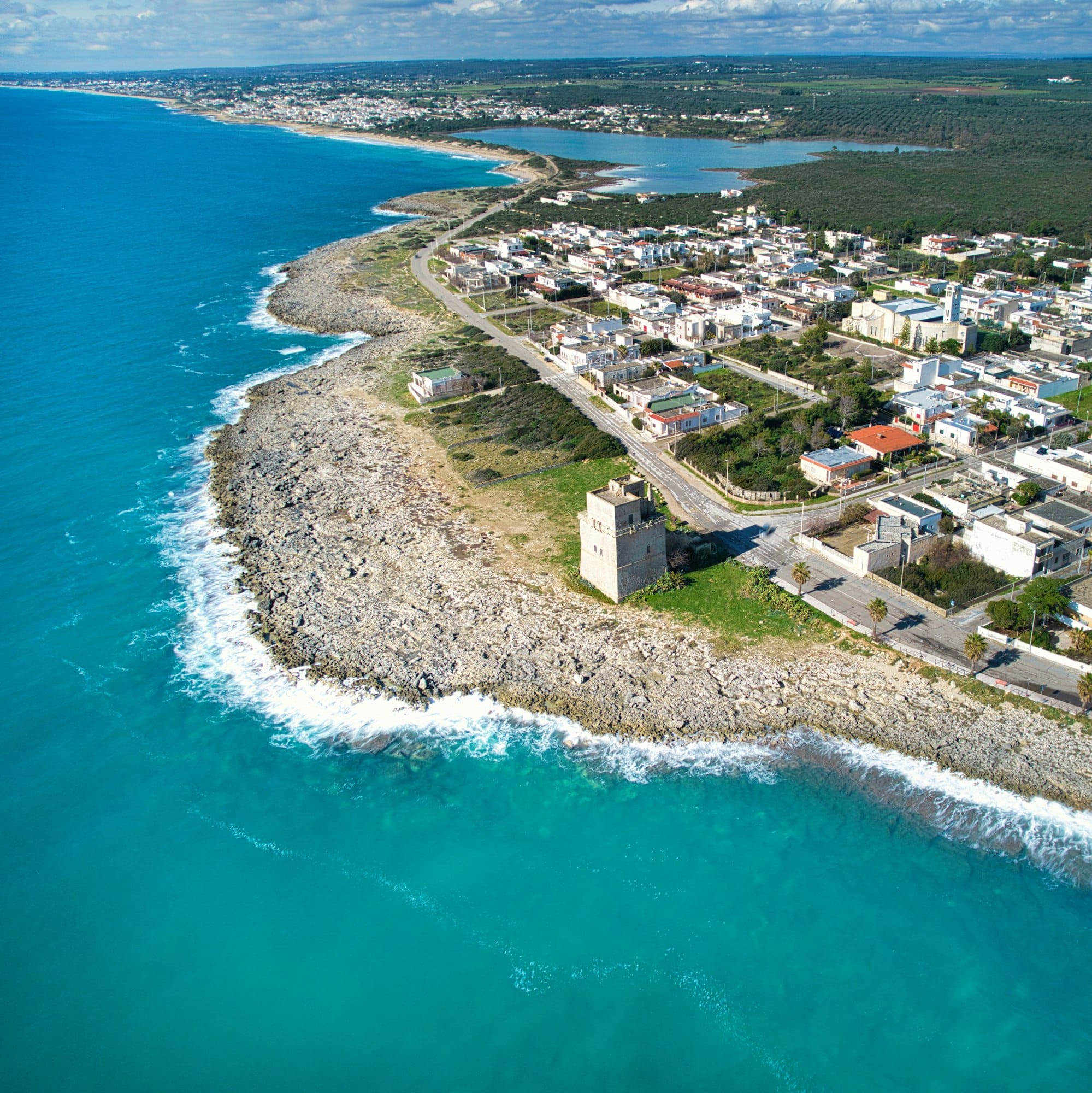 Spiaggia di Torre lapillo in Puglia