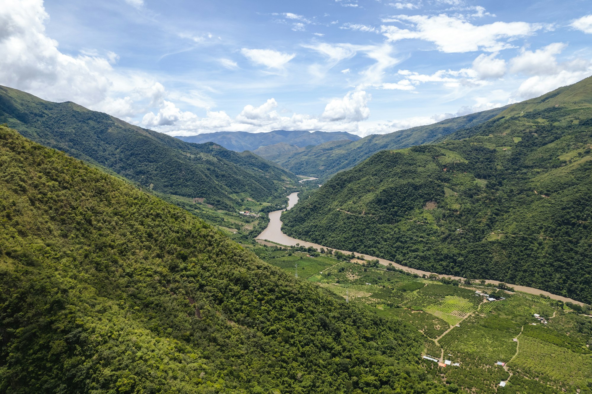 Fiume Urubamba in Amazzonia 