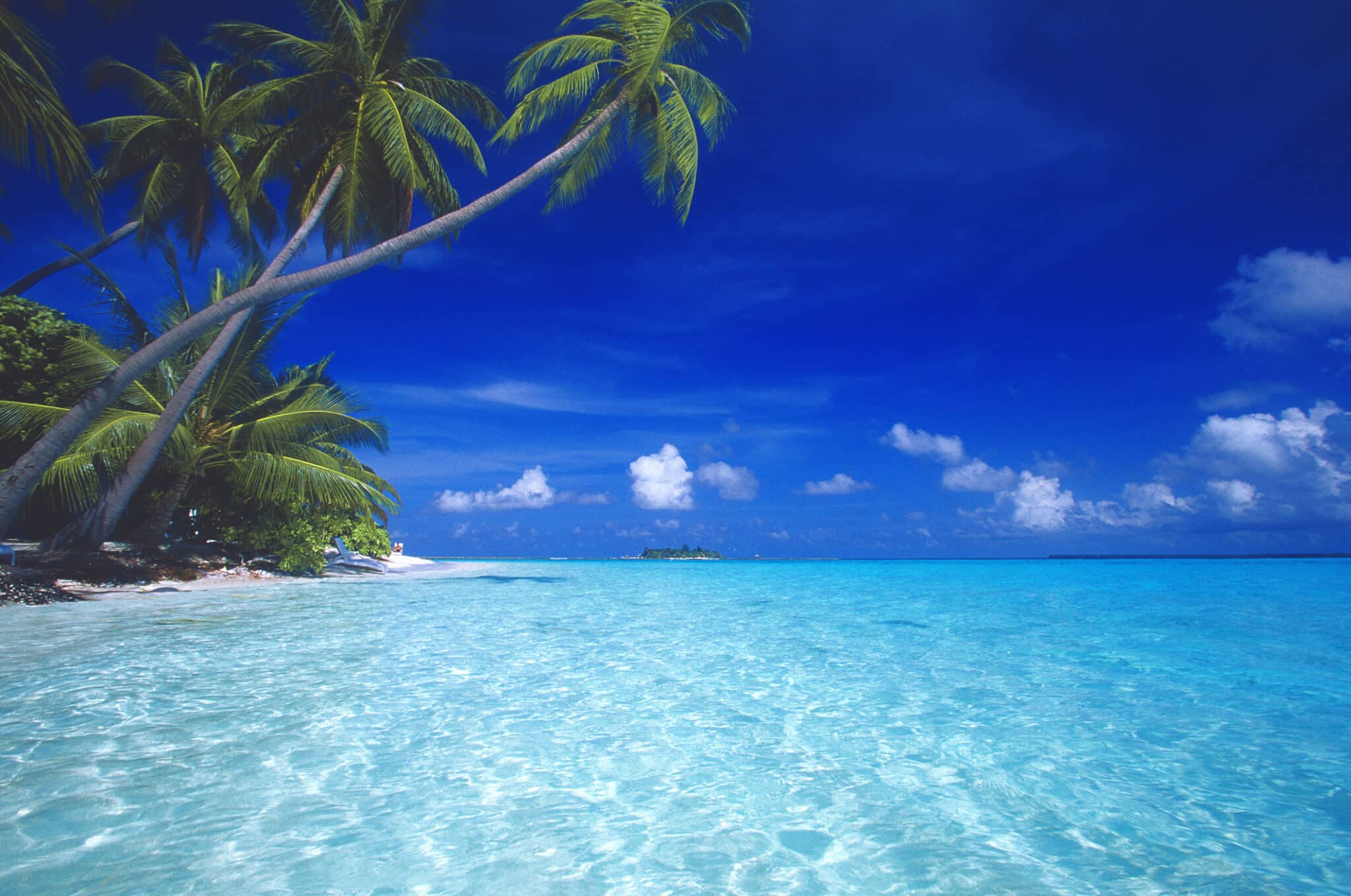 Spiaggia tropicale Maldive