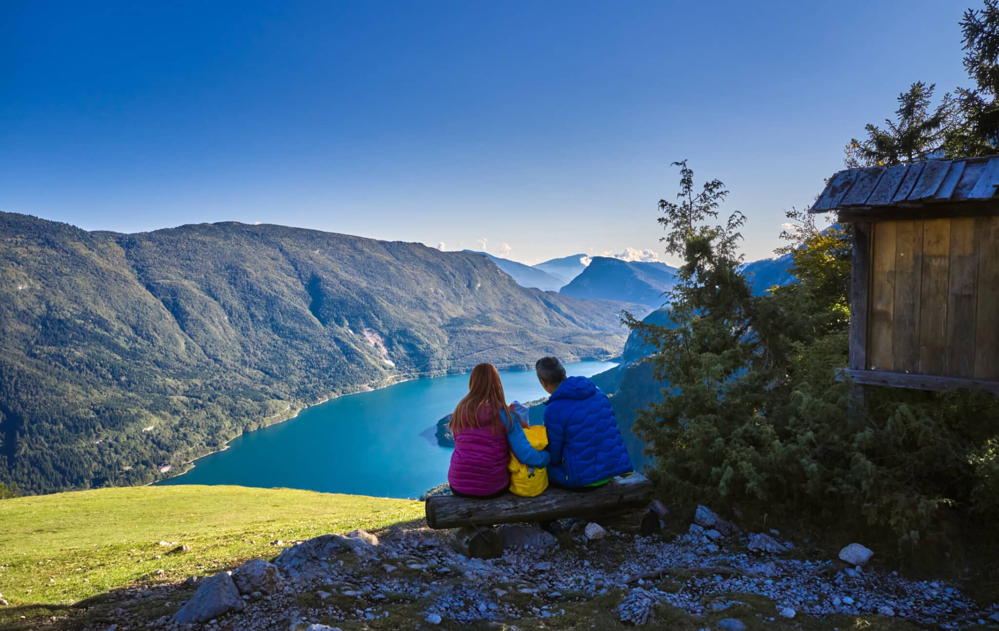 Randonnées à Molveno avec vue sur le lac