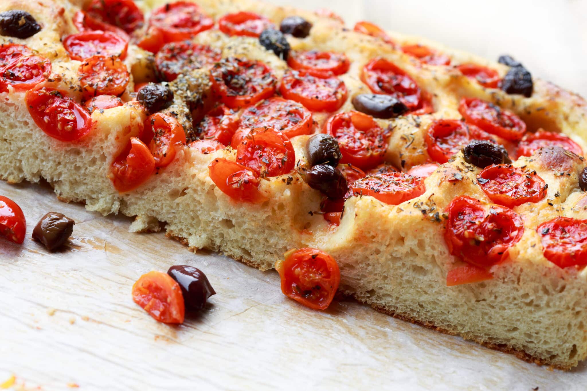 pane al forno fresco di focaccia