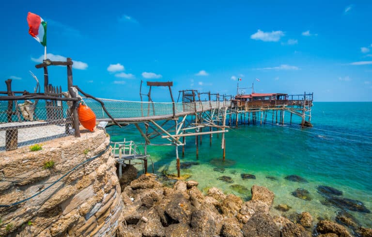Costa dei Trabocchi，意大利阿布鲁佐省基耶蒂市。