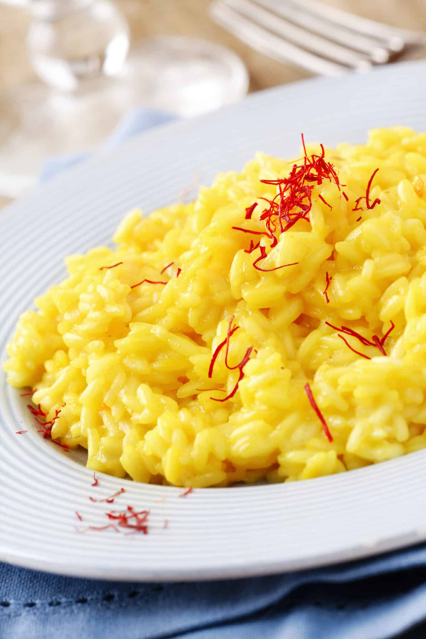 米兰烩饭配藏红花。
