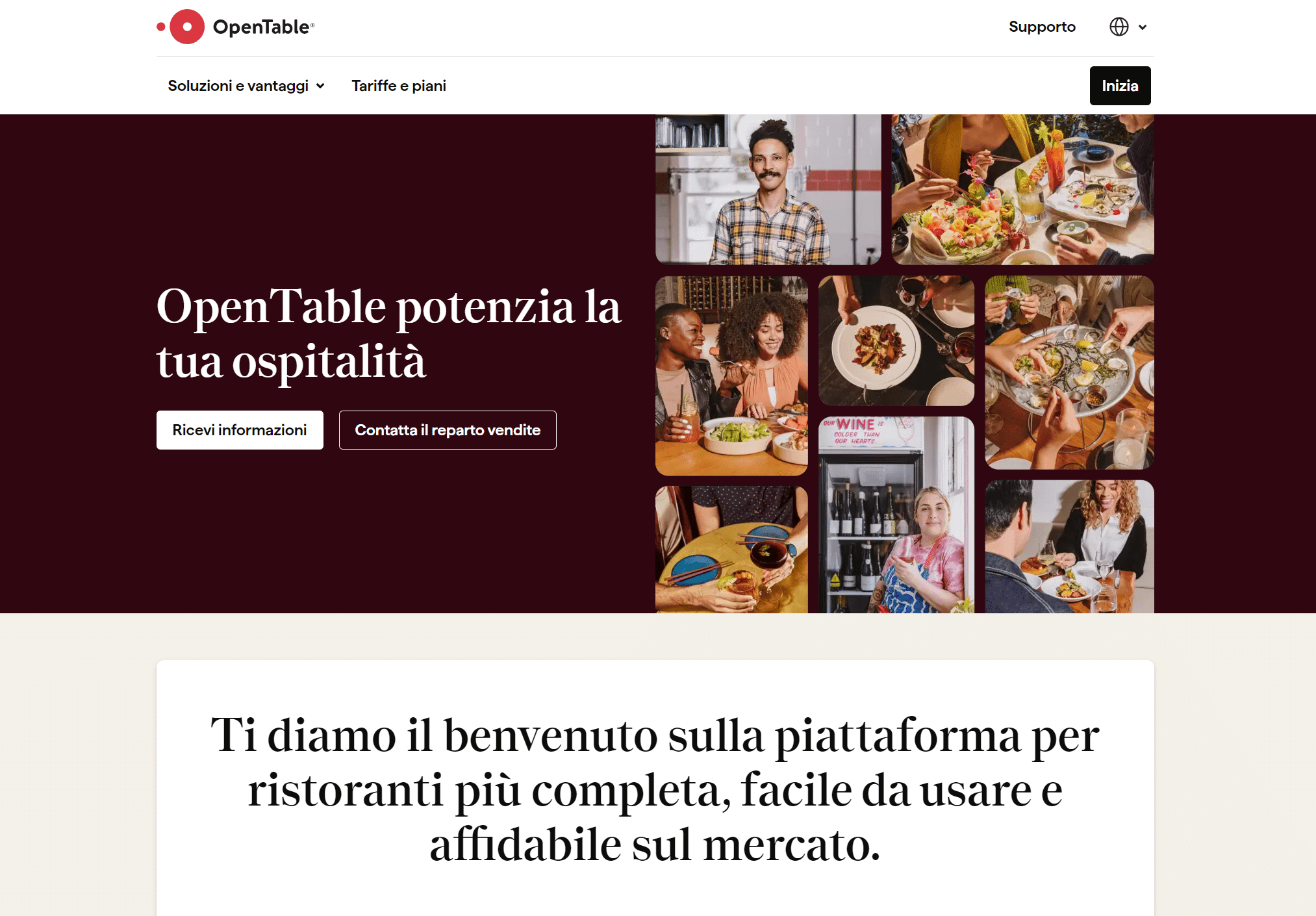 opentable per ristoranti