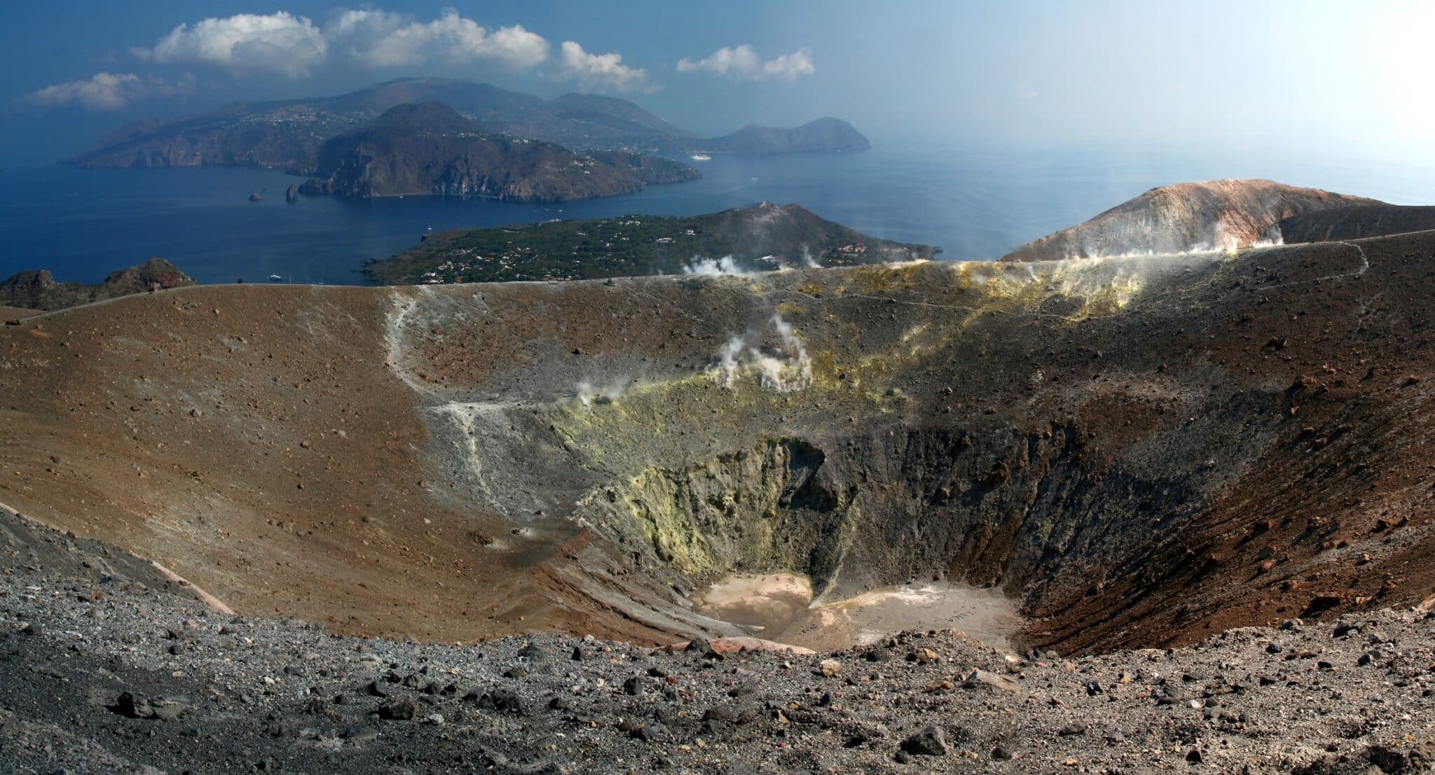 panorama dal Gran Cratere - Isola di Vulcano